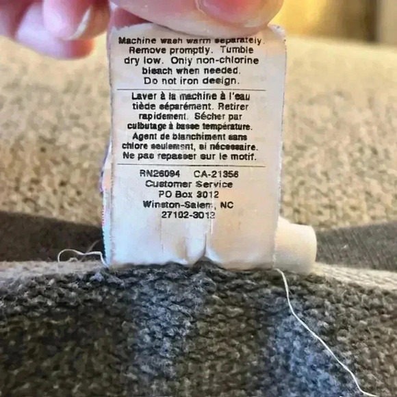 Gray and Navy 1990s Pullover Champion Sweatshirts, size Large - Picture 8 of 8